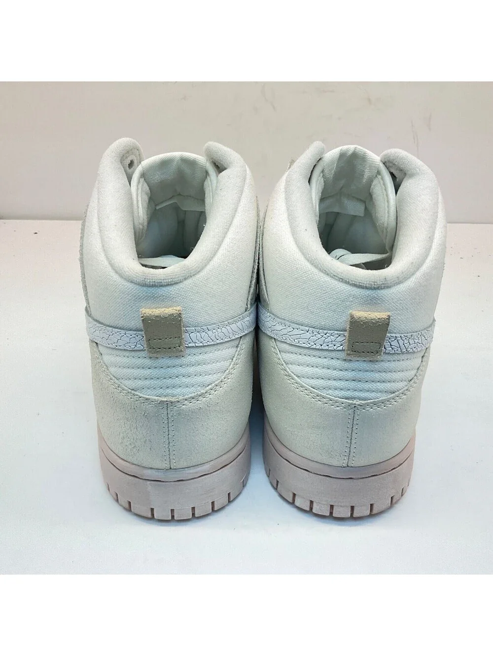 Nike Men's Dunk High Retro PRM “Cracked Leather Swoosh” Casual Sneakers Size 13M